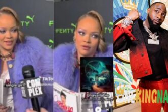 "Davido's Unavailable is my song of the year"- Singer Rihanna reveals (VIDEO)