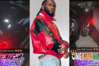 Singer Burna Boy Splashes $700k On A Brand New Ferrari 812 GTS
