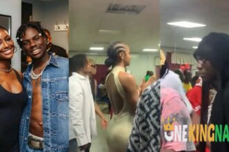 "Why she con dress like that"- Netizens dr@gs Justine Skye over her choice of outfit to church with Rema (VIDEO)