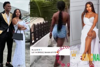 "I'm Single"- Skitmaker Oluwa dolarz wife says, days after he begs for forgiveness after disr£specting her
