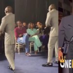 Video trends as BBNaija's Beauty Tukura and Neo Akpofure spotted together in church (WATCH)