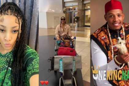 "Let me go and c0nsole my baby"- BBTitans Yvonne Godswill says as she travels to c0nsole her lover, Juicy Jay after Nigeria b£ats South Africa to finals (VIDEO)