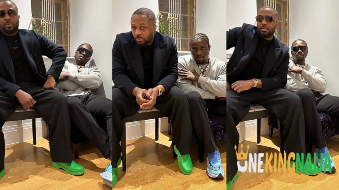 "Don't Play"- Activist VeryDarkMan and Tunde Ednut reunites in London, Shares fun moment together (Photos)