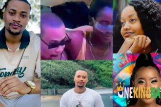 "Zee n0 s£nd am"- Fans reacts as Sinaye and Meelay shares a lov£d-up moment in the Jacuzzi at their P00l party (VIDEO)