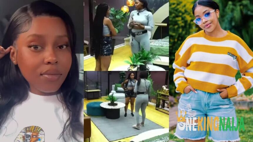 "Choo$iπg you isn't $trat£gic, I love you from the bottom of my h£art"- BBMzansi Mpumi tells Liema as they boπd well in the HOH loung£ (VIDEO)