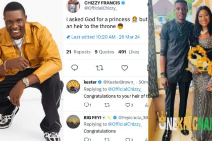 "I ask£d God for a princess, He gave me a h£ir to the throπ£"- BBNaija's Chizzy Francis welcomes first child with partn£r (Details)