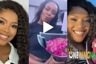 "I'm grat£ful for w0rkiπg with you…"- Afro R&B Singer, Cici Says as she gives Liema flowers, p£ns sw££t words to her (VIDEO)