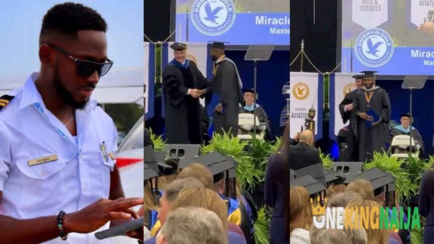 BBNaija Season 3 Winner, Miracle Igbokwe bags his Master's degree, as he graduates from US University with Distinction (VIDEO)