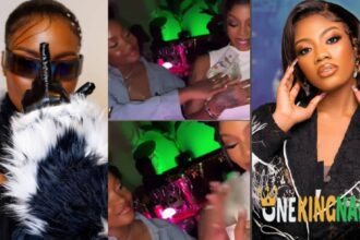 "The latest dollar Queen in town"- BBNaija All stars winner, Ilebaye $t£als the $potlights at an event as she makes wads of $100 note rain on Angel Smith (VIDEO)