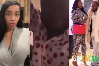 ‘’Nigerians I am sorry, I never intended to d!$respect Davido’s wife, Chioma with that clip of him kneeling down to beg me’’- American Model, Bonita says (Video)