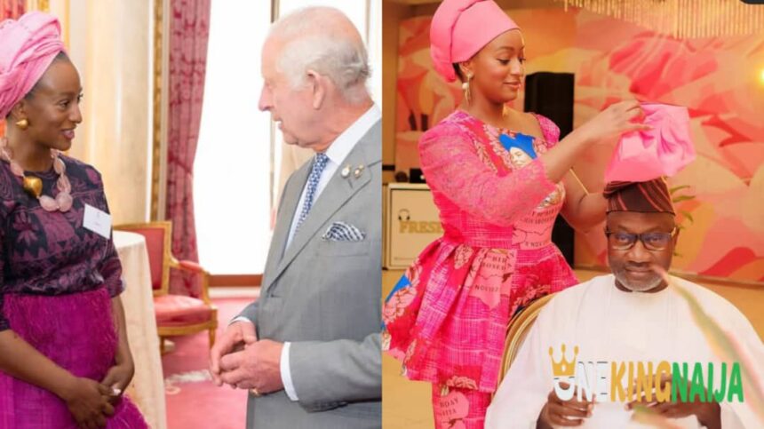Femi Otedola showers encomium on his daughter, DJ Cuppy as she bags an appointment with King Charles III (Photos)