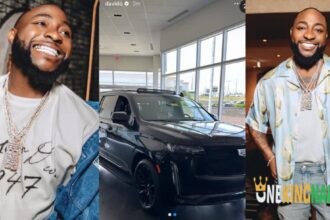 Singer Davido Splashes Millions of Dollars On Brand New Cardillac Escalade SUV 2024 (Photos)