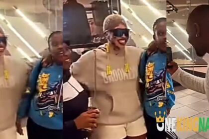 "The King and Queen of S'yamosha"- Video trends as BBMzansi Yolanda and Jareed links up together, took pictures with their fans (VIDEO)