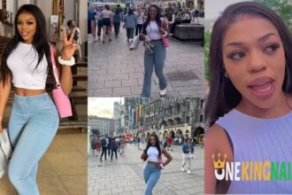 Moments BBTitans Khosi Twala touchdown in Germany days after touring London and Amsterdam, clips trends (Watch)