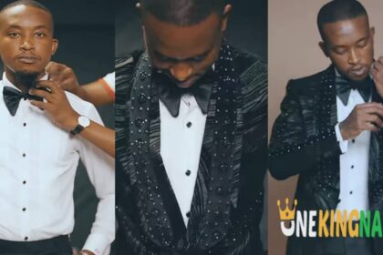 BBMzansi Makhekhe stuns in black fitted suit as he prepares for his homecoming, Many Gushes (Video)