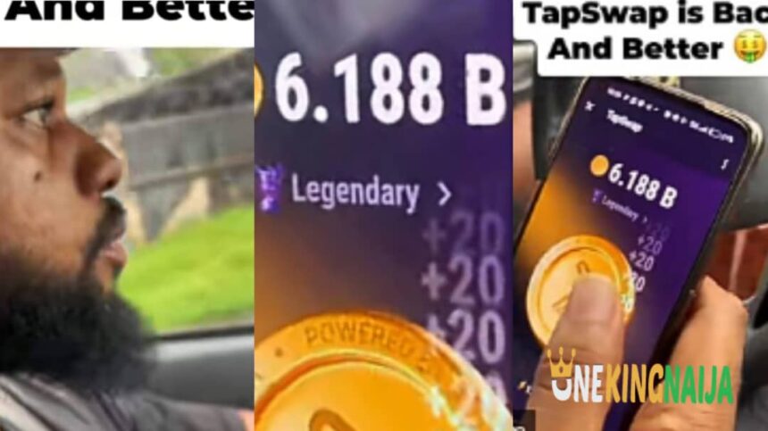 ‘’Na Legend you be oh’’- Man set new record as he earns 6.1Billion TapSwap coins (Video)