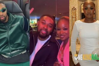 Fans gush as BBNaija Bella Okagbue and Sheggz links up together in UK at her night of celebration event for her latest international brand deal (VIDEO)