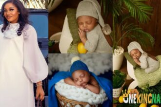 BBNaija Chomzy shares adorable photos of her baby as he turns a month today (PHOTOS)