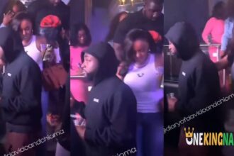 ‘’001 & 002 dey flex, Babymama dey find things to post’’- Netizens reacts as Adorable video of Davido and his wife, Chioma spotted together at Houston, Texas trends online (Watch)