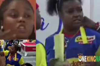BBNaijaS9: Drama unfolds as Chinwe gets into a h£@ted f!ght with Chizoba and Onyeka over task (VIDEO)