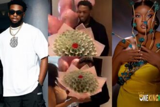 BBNaija S9, Zion showers Chinwe with loads of gifts, Money cake, Bouquet of flowers and others on her 31st Birthday (VIDEO)