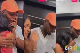 BBNaija S9, Kassia gets emotional as a fan gifts her and Kellyrae, 5 Million Naira, Macbook pro & Other items (VIDEO)