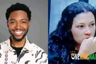 Moment BBMzansi S5, Sweet Guluva makes Ashley Gush as he gave her the full gist at the pool party trends online (VIDEO)