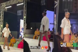 ‘’We are so proud of you’’- Fans excited as BBMzansi S5, Kay B makes her first run-way Debut appearance after exit from the show (VIDEO)