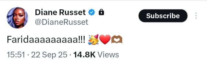 Diane Russet favorite housemate