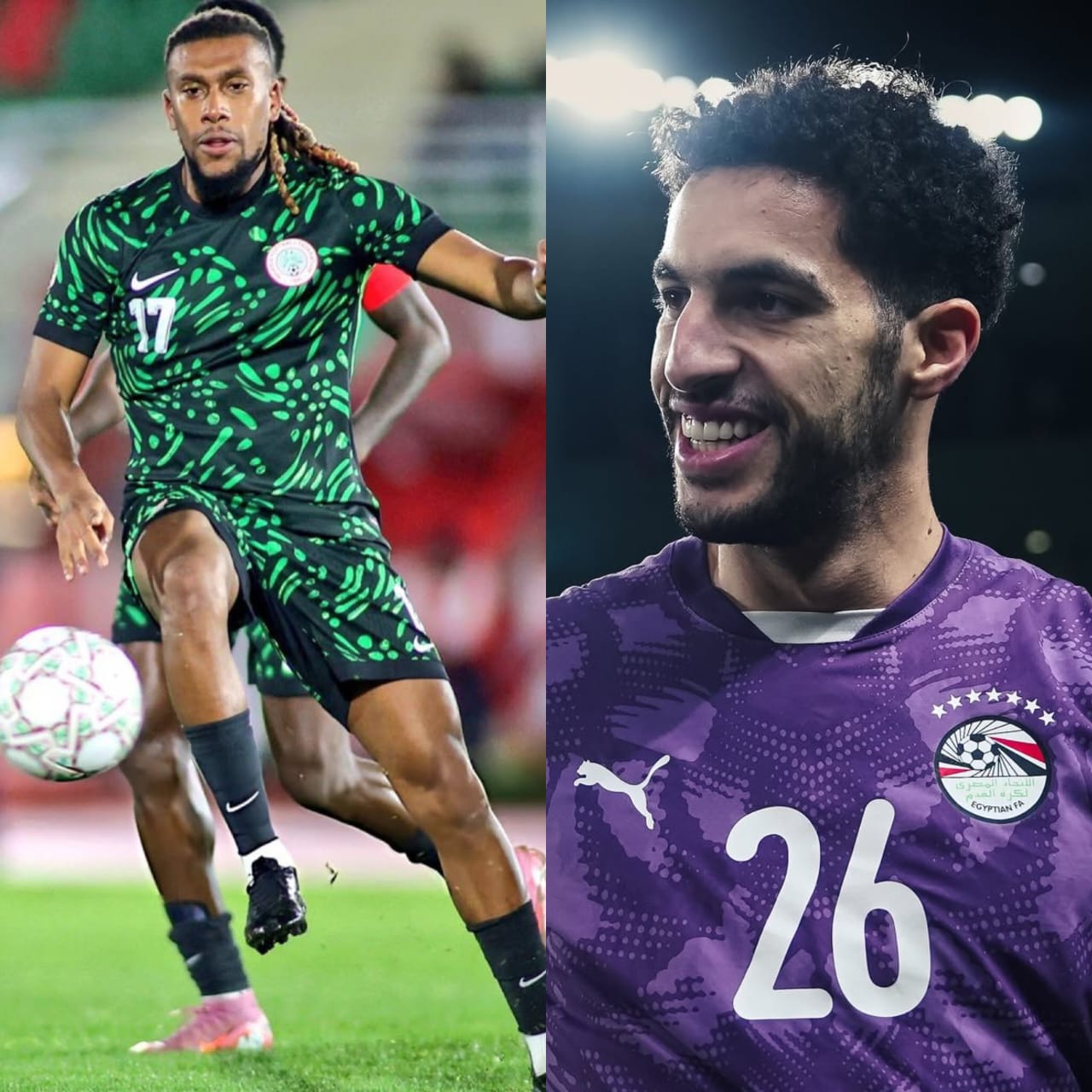 Alex Iwobi and Egyptian Keeper