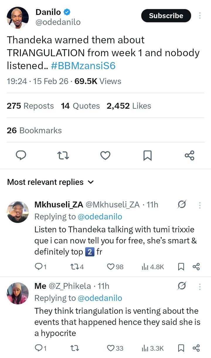 influencer following Neliswa's disqua;ification.