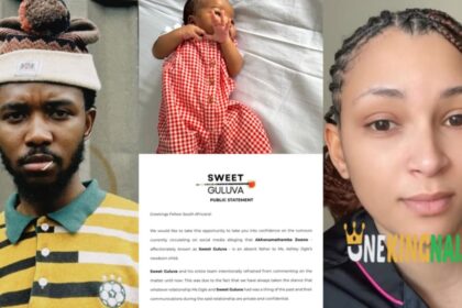 "His friends told him to delete that statement"— Fans react as Sweet Guluva deletes the official statement he made concerning the Paternity identity of Ashley Ogle's child (Details)