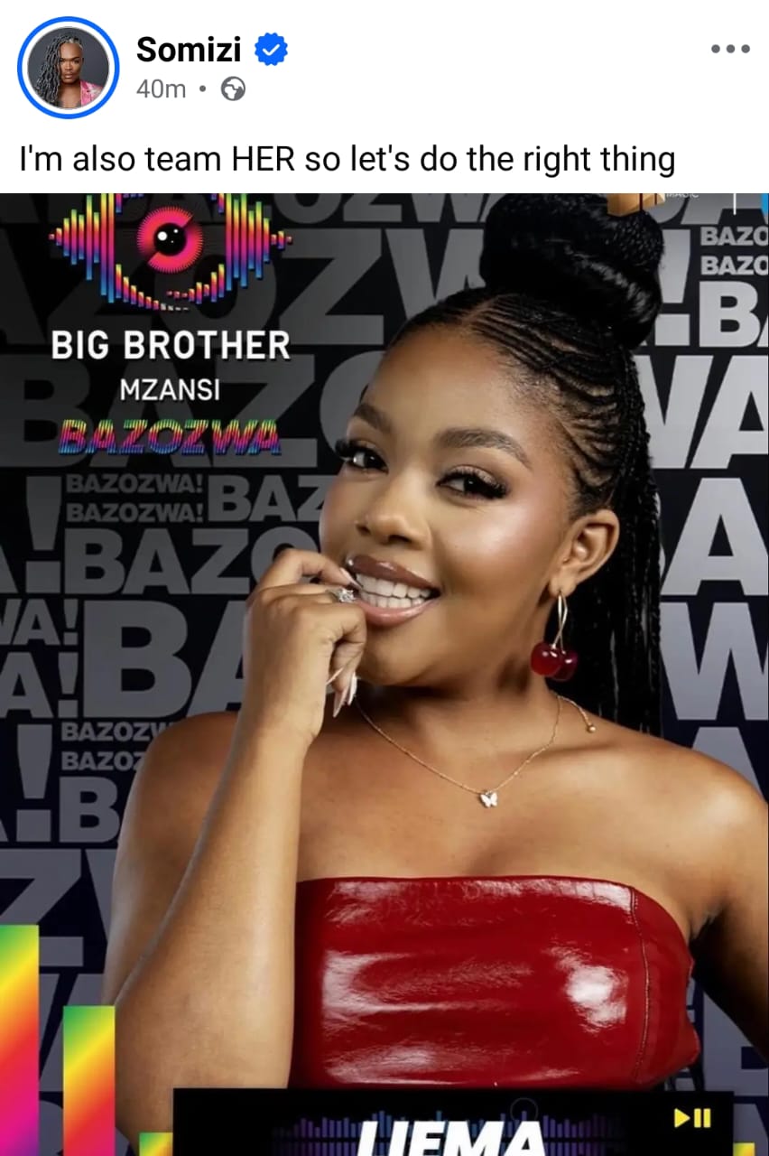 Somizi favorite housemates