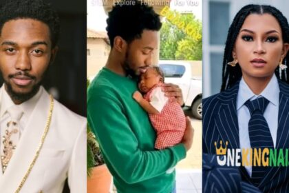 “Is this AI?”- Fans react to viral photo of Sweet Guluva carrying his alleged newborn baby with Ashley Ogle.