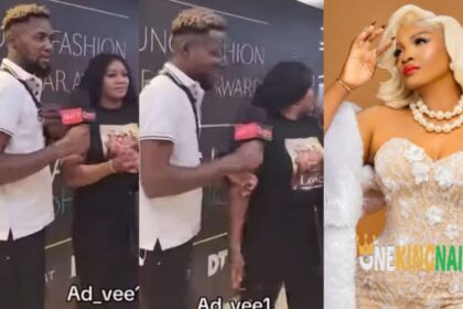“Don’t touch me”- Actress Omotola Jalade shuns interviewer, walks away for being unprofessional at a recent event (VIDEO)