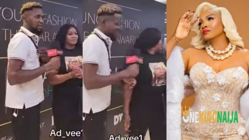 “Don’t touch me”- Actress Omotola Jalade shuns interviewer, walks away for being unprofessional at a recent event (VIDEO)