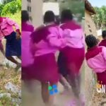 Female student from a secondary school strip their fellow student n+k+d, the clip goes viral, Netizens react (VIDEO)