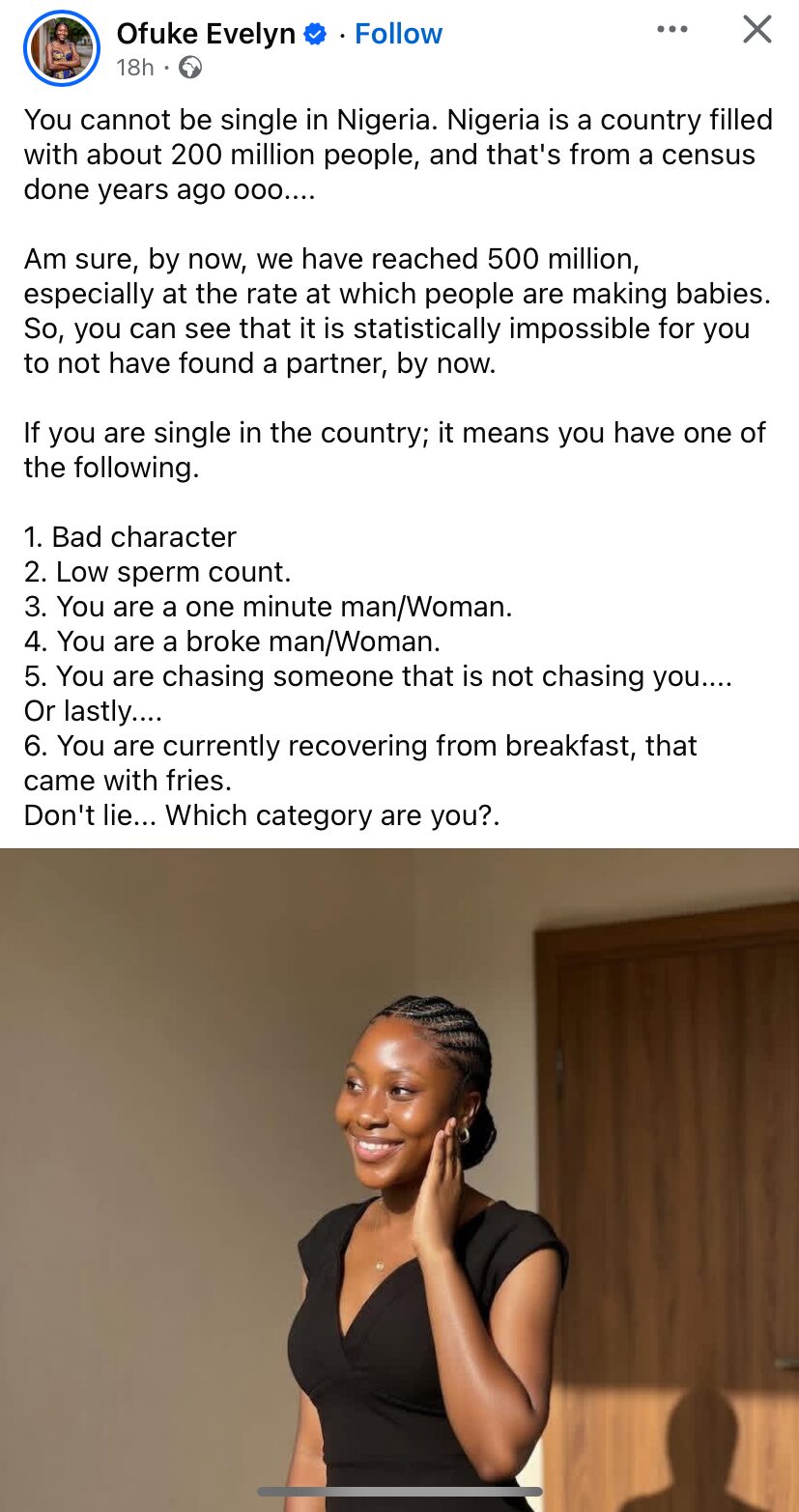 Lady about single people