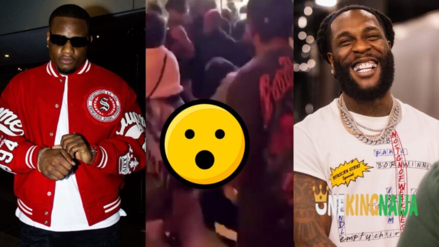 Video of DJ Tunez being b3aten up by Burna Boy’s crew members at Obi’s house goes viral (WATCH)